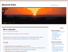 Tablet Screenshot of akatsuki-subs.net